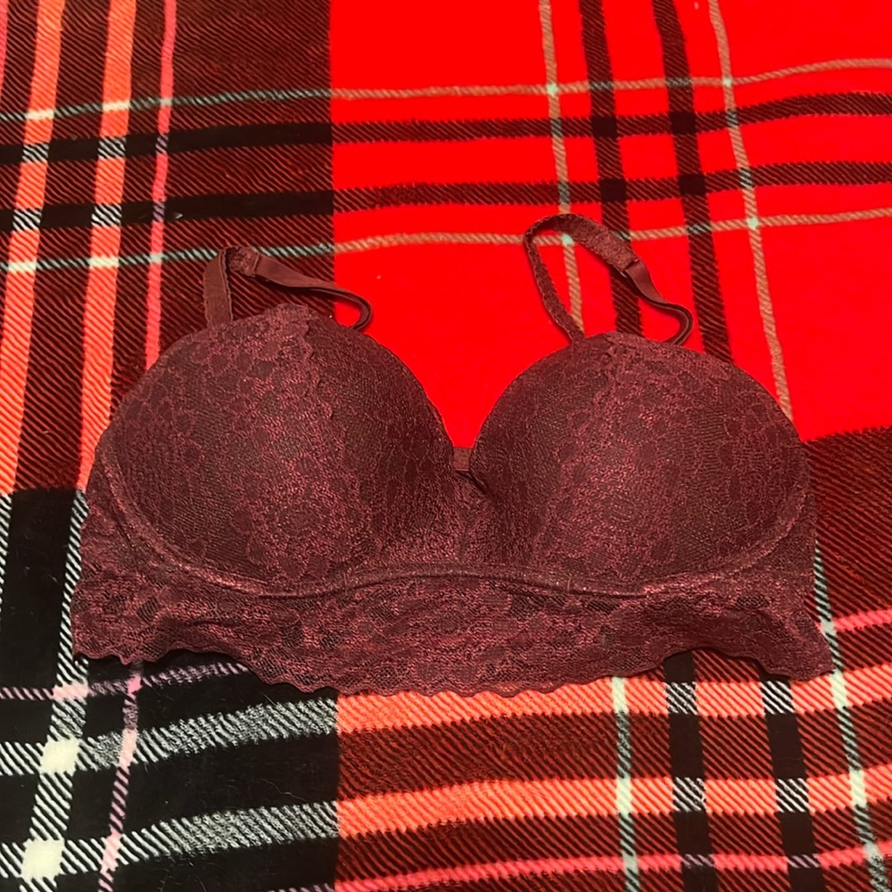 PINK lace bralette